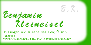 benjamin kleineisel business card